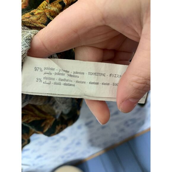 Zara Mock Neck Long Sleeve Top Size Small - Picture 6 of 7